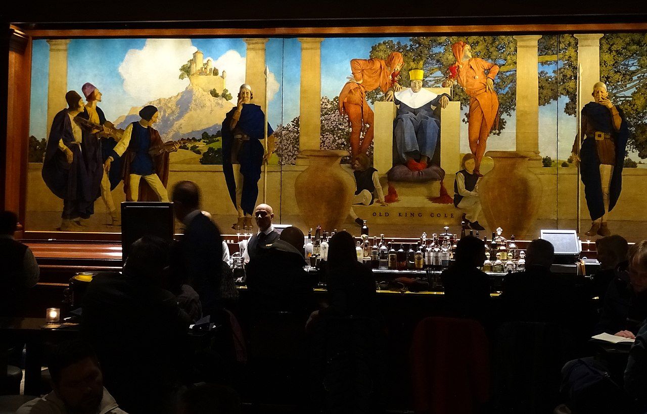 Maxfield Parish's Old King Cole, at the King Cole bar since 1935