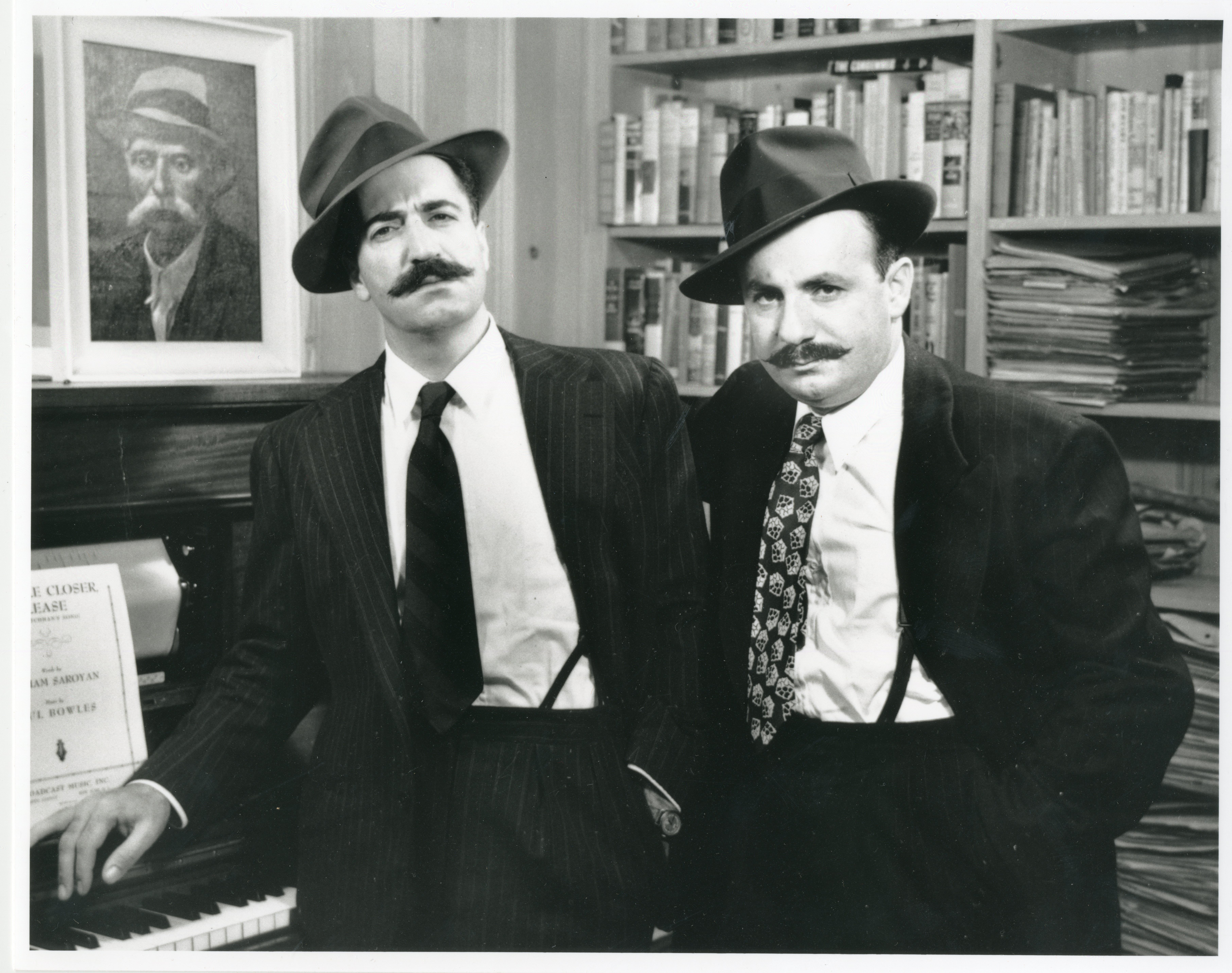 William Saroyan with Archie Minasian, 1940